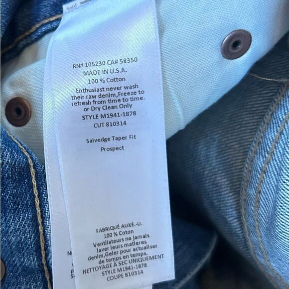 Current/Elliott LA Heritage Denim Men's size 33 Jeans Distressed Details - Picture 9 of 11